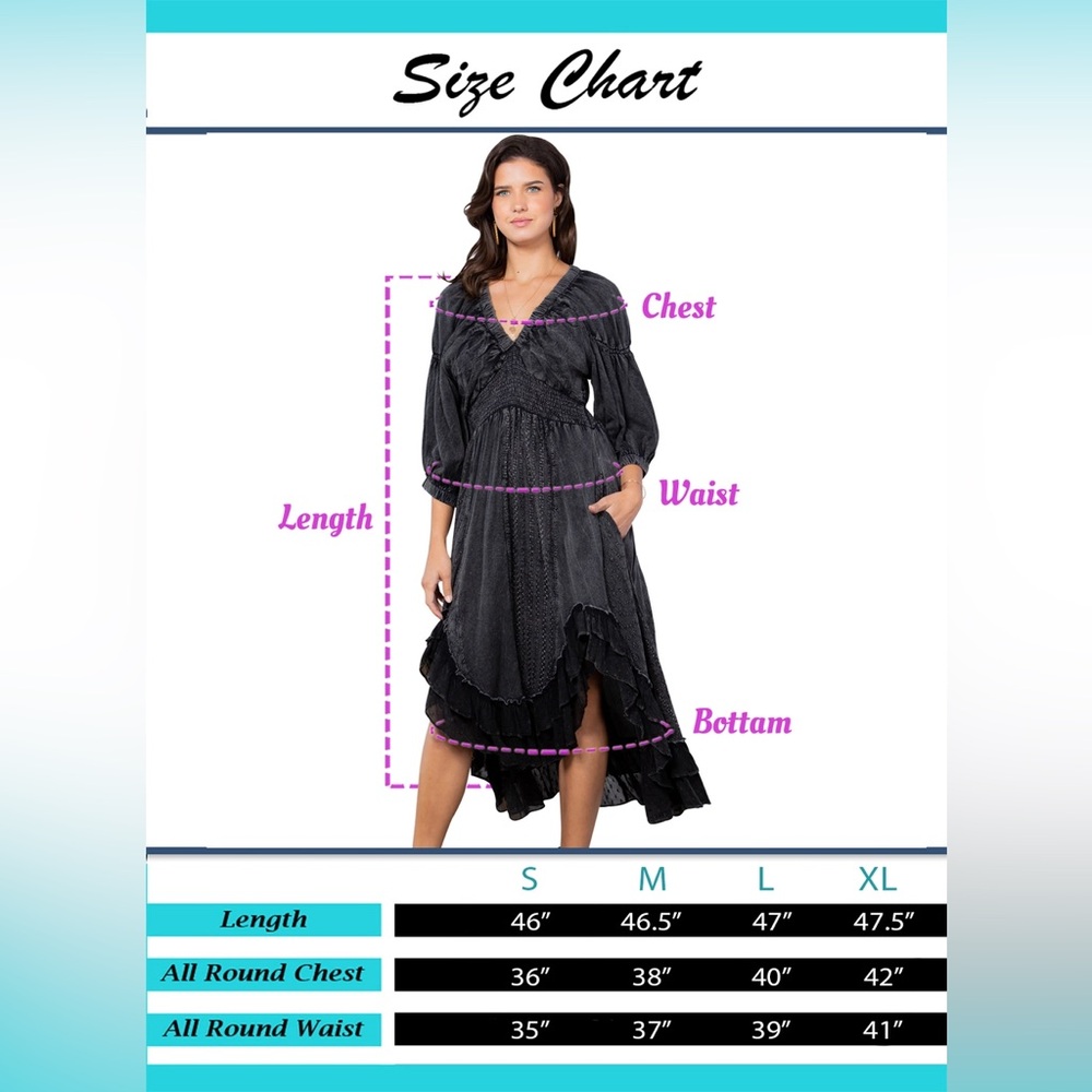 Young Threads Effortless Elegance Sheared & Elastic V-neck Dress - Picture 7 of 12